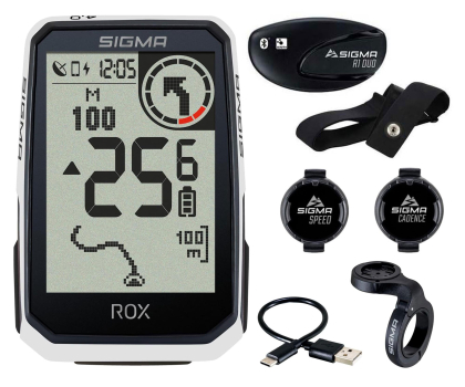 Nawigacja rowerowa Sigma Sport licznik ROX 4.0 ENDURANCE SENSOR SET biały